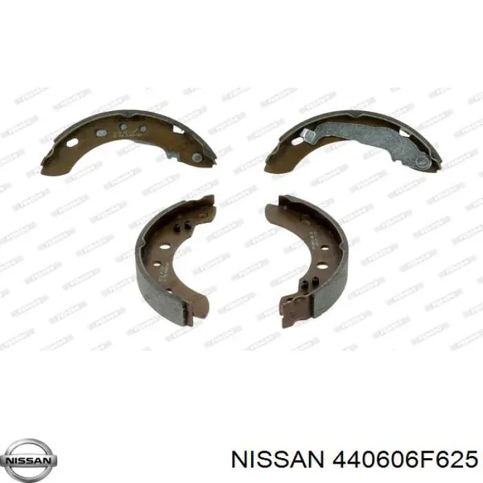 440606F625 Nissan zapatas de frenos de tambor traseras