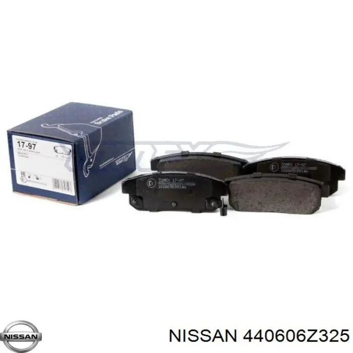 440606Z325 Nissan pastillas de freno traseras