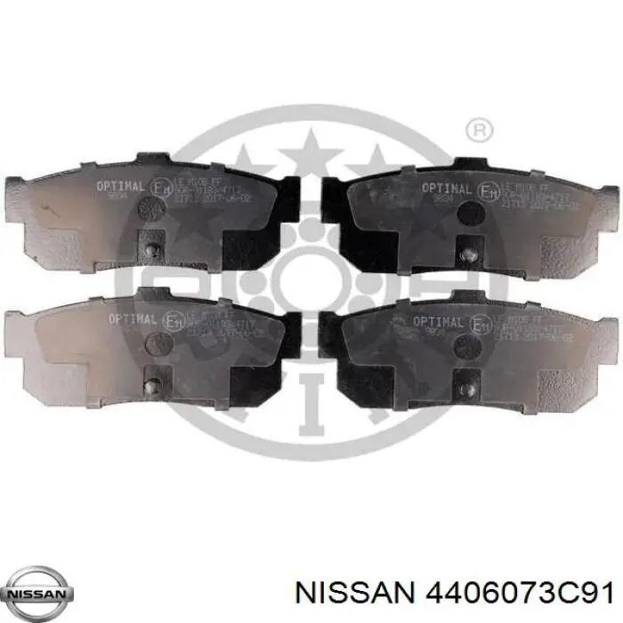 4406073C91 Nissan pastillas de freno traseras