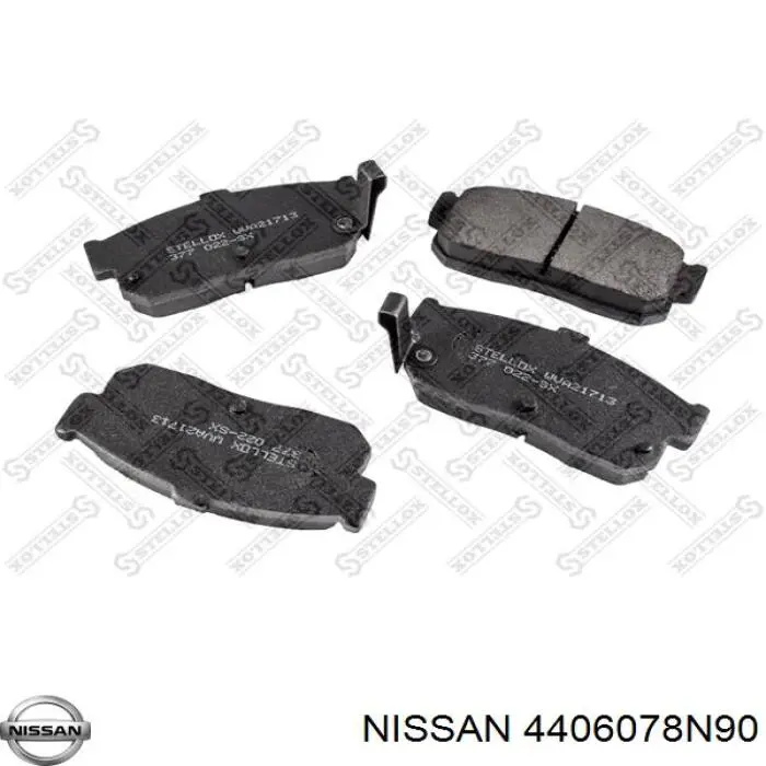 4406078N90 Nissan pastillas de freno traseras