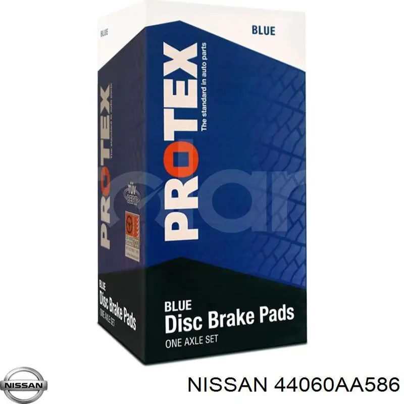 44060AA586 Nissan pastillas de freno traseras