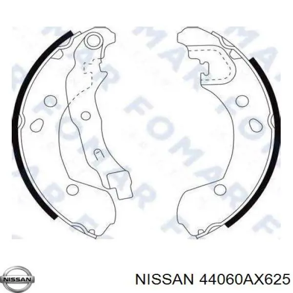 Comprar 44060AX625 Nissan/Infiniti Zapatas de freno