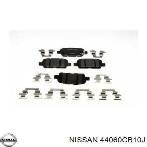 Pastillas de freno traseras 44060CB10J Nissan/Infiniti