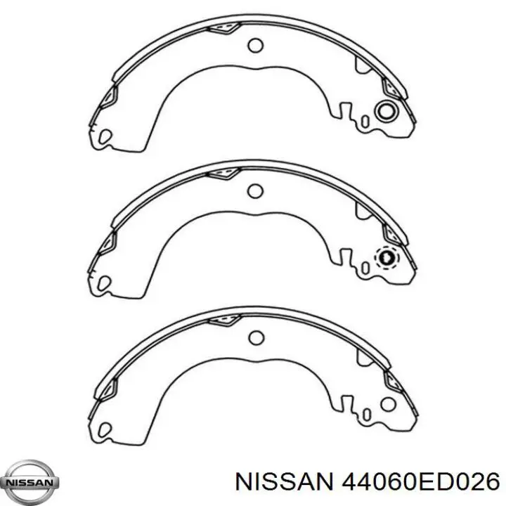 Zapatas de freno de tambor traseras Nissan/Infiniti 44060ED026 precio, desde 26,08 EUR