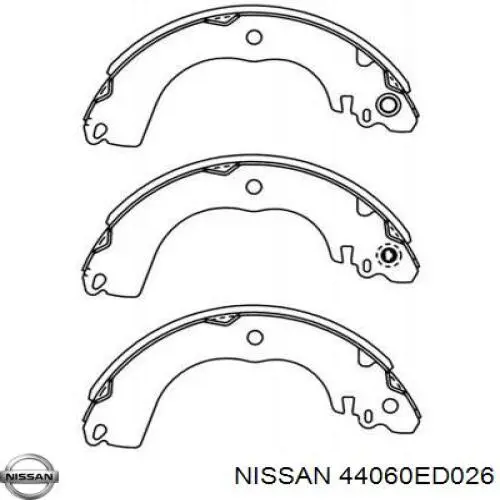 Comprar 44060ED026 Nissan/Infiniti Zapatas de freno