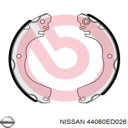 44060ED026 Nissan zapatas de frenos de tambor traseras