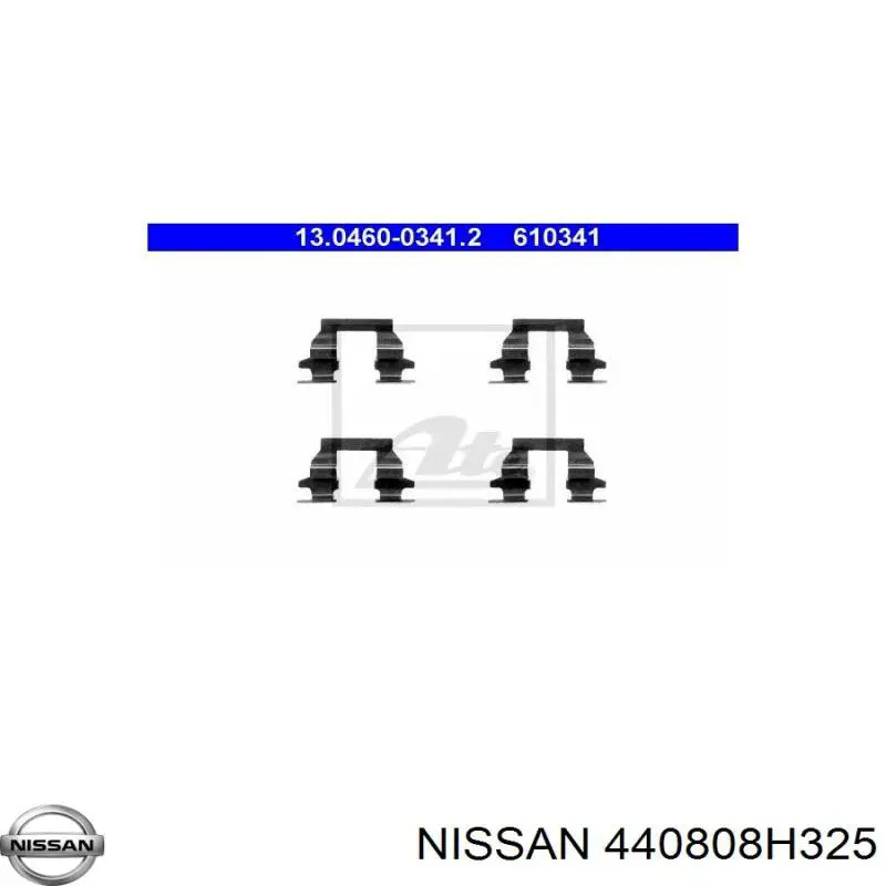 Juego de resortes de sujeción de pastillas de freno traseras Nissan/Infiniti 440808H325 precio, desde 6,28 EUR