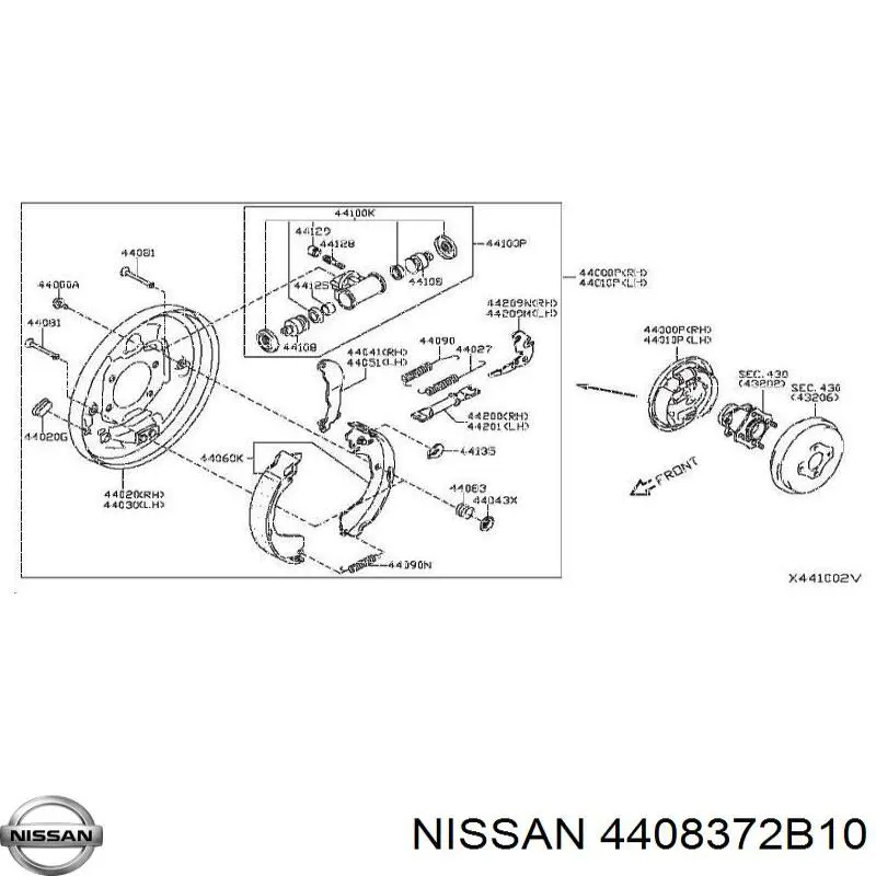  Nissan/Infiniti 4408372B10 precio, desde 11,31 EUR