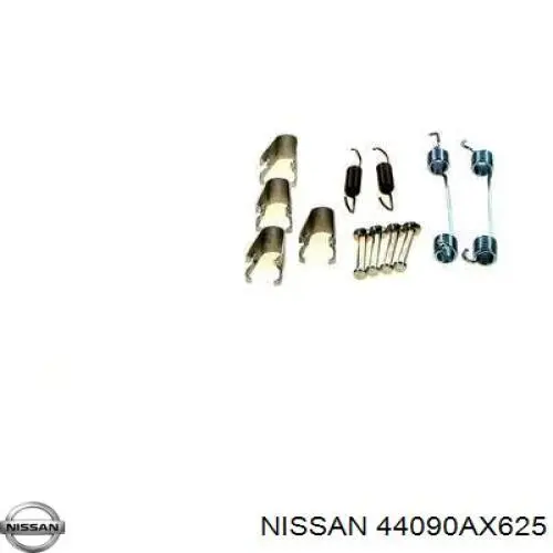 Comprar 44090AX625 Nissan/Infiniti Kit de montaje de zapatas de freno traseras