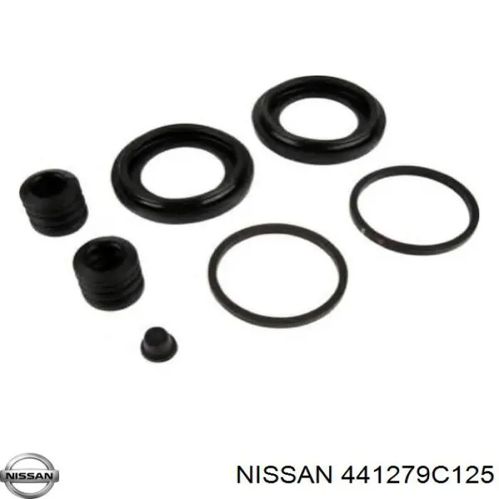 441279C125 Nissan juego de reparación, pinza de freno delantero