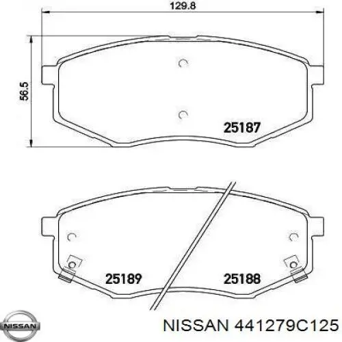 Comprar 441279C125 Nissan/Infiniti Kit de reparación de pinzas de freno
