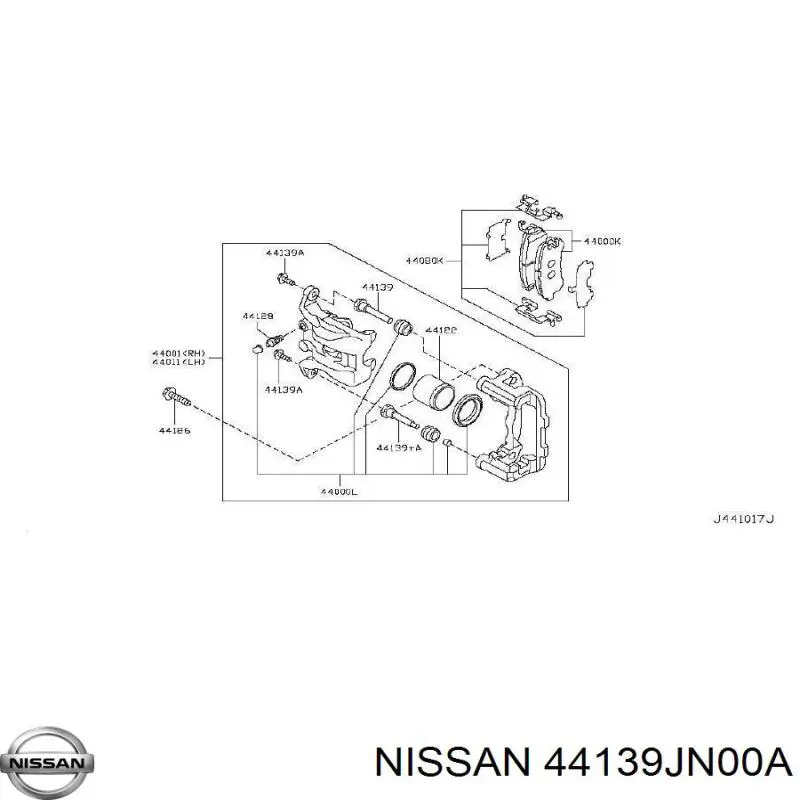  Nissan/Infiniti 44139JN00A precio, desde 33,97 EUR