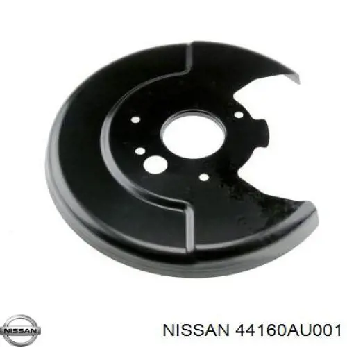44160AU001 Nissan chapa protectora contra salpicaduras, disco de freno trasero izquierdo