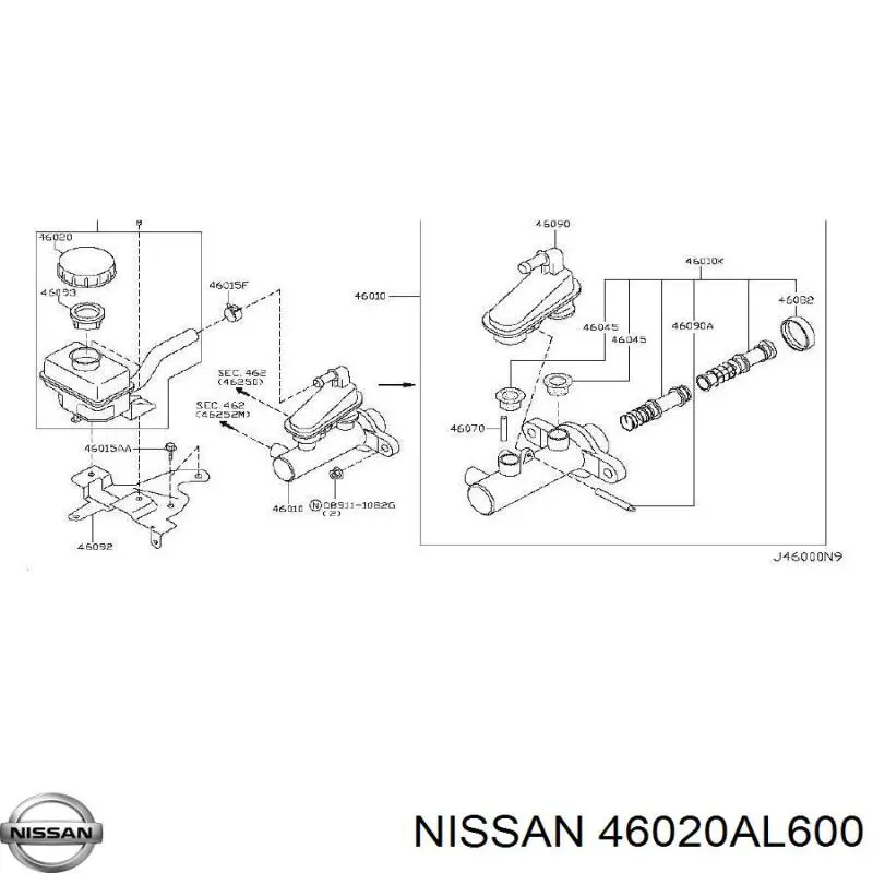 46020AL600 Nissan