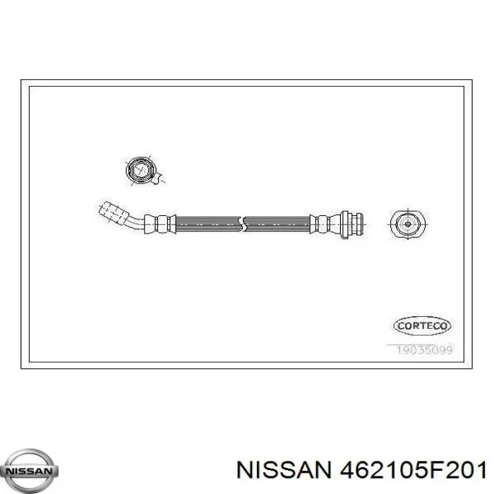 6T47184 Samko tubo flexible de frenos trasero