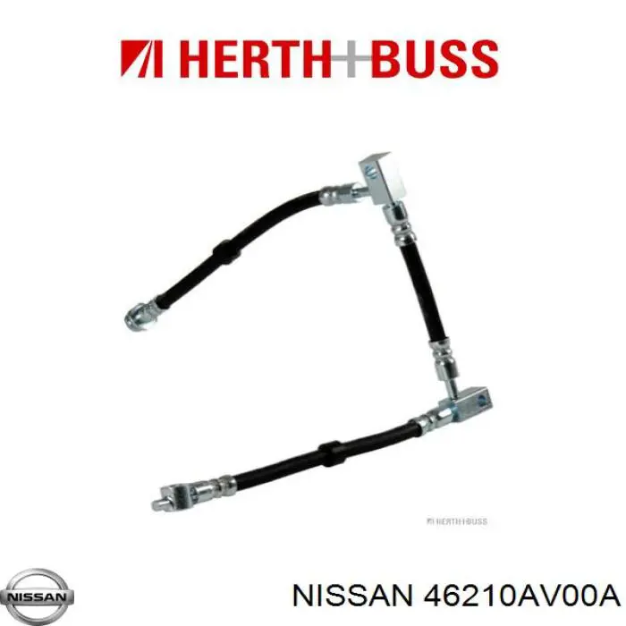 46210AV00A Nissan tubo flexible de frenos delantero derecho