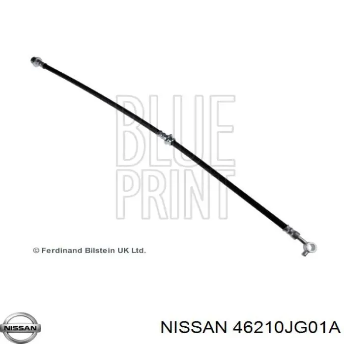 46210JG01A Nissan latiguillos de freno delantero derecho