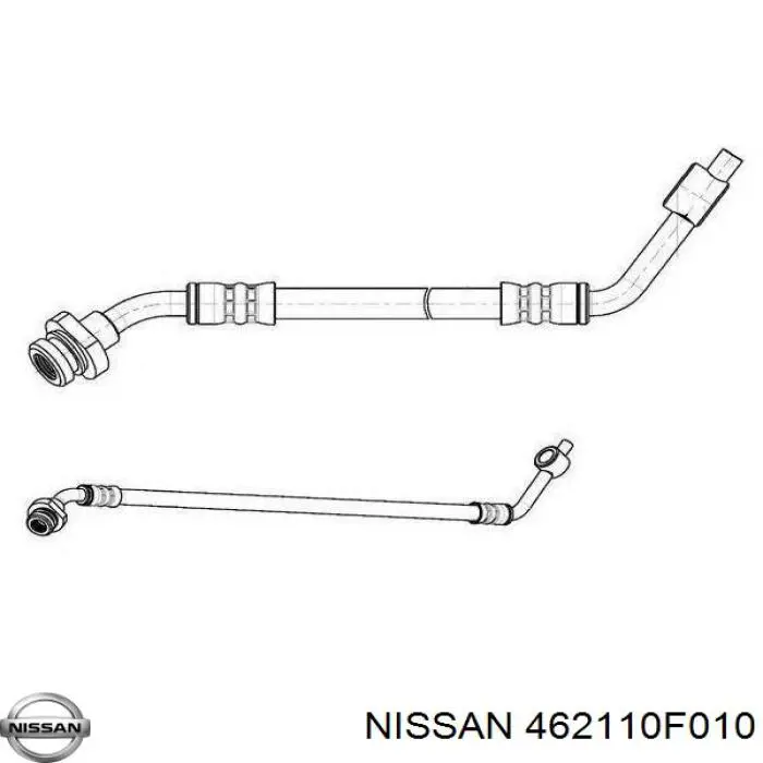 462110F010 Nissan latiguillos de freno delantero izquierdo