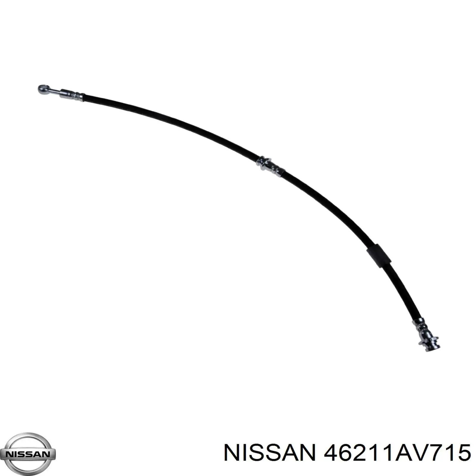 46211AV715 Nissan latiguillo de freno trasero izquierdo