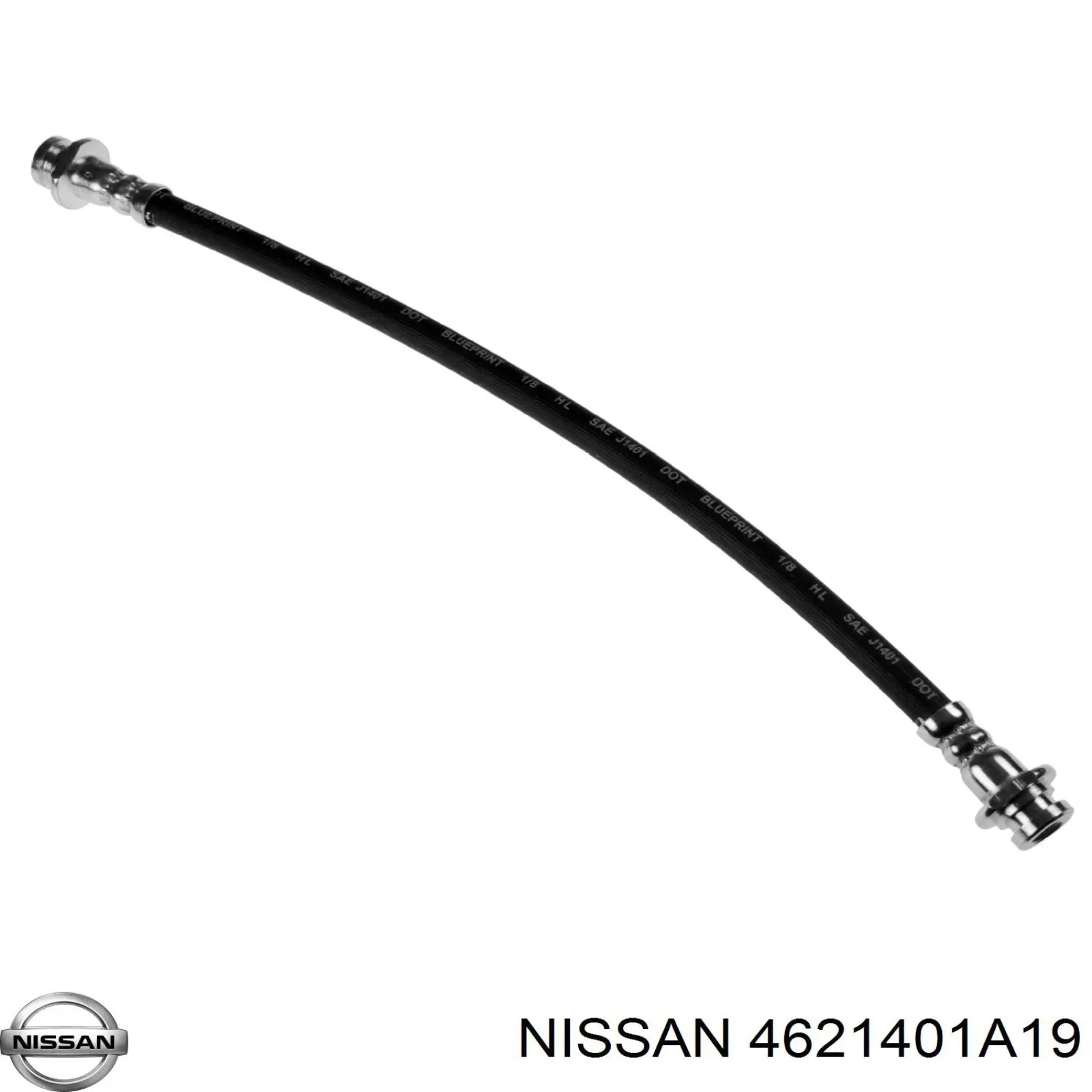 4621401A19 Nissan latiguillo de freno trasero