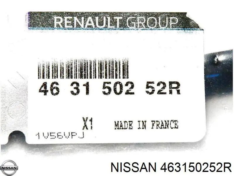 463150252R Nissan tubo flexible de frenos trasero derecho