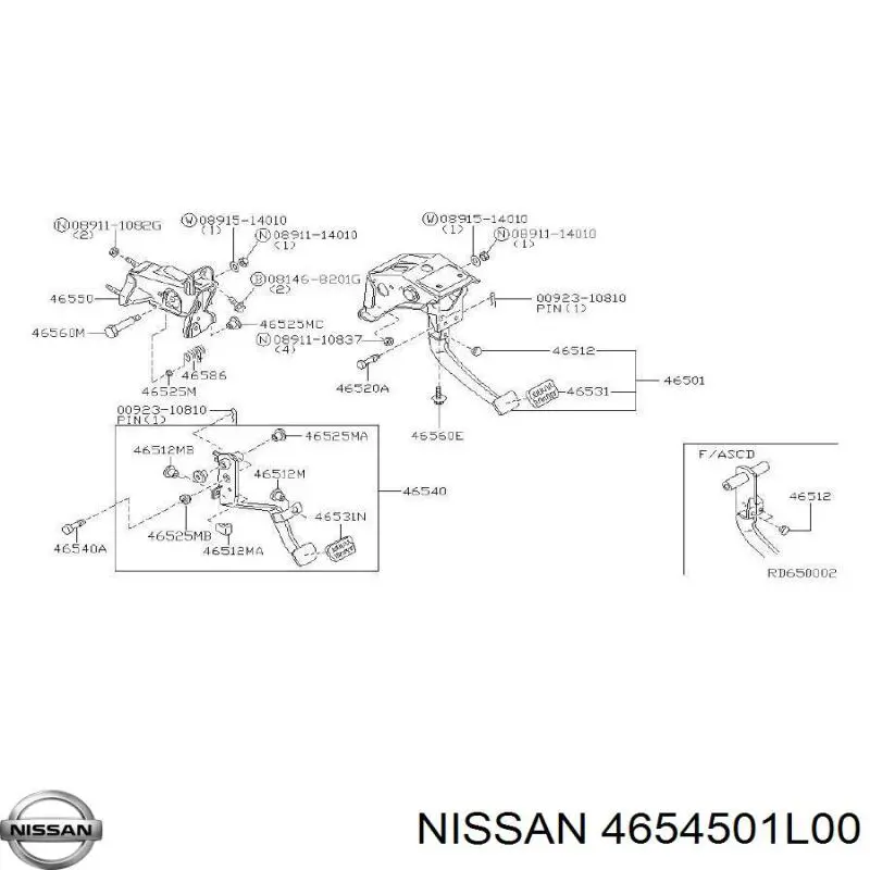 Comprar 4654501L00 Nissan/Infiniti 