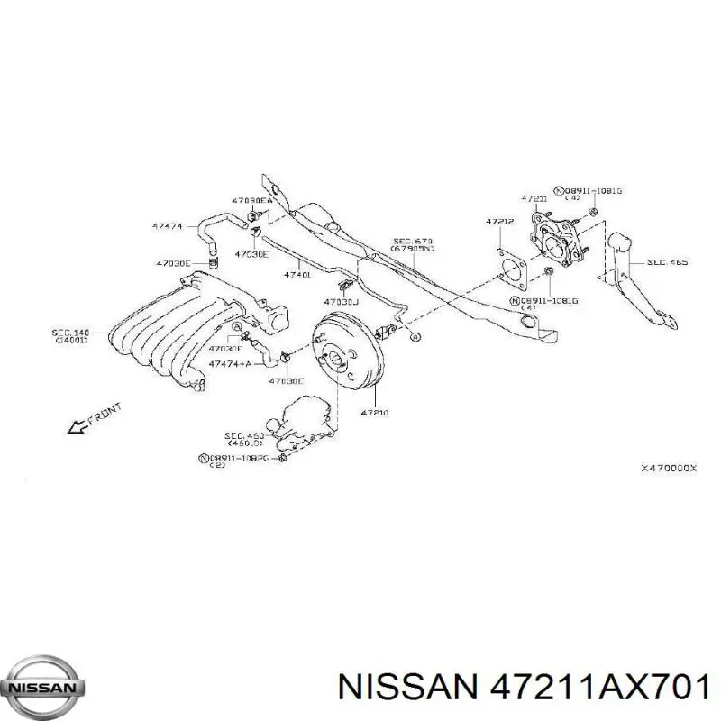 47211AX701 Nissan