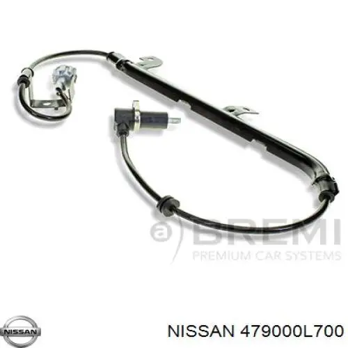 479000L700 Nissan sensor abs trasero derecho