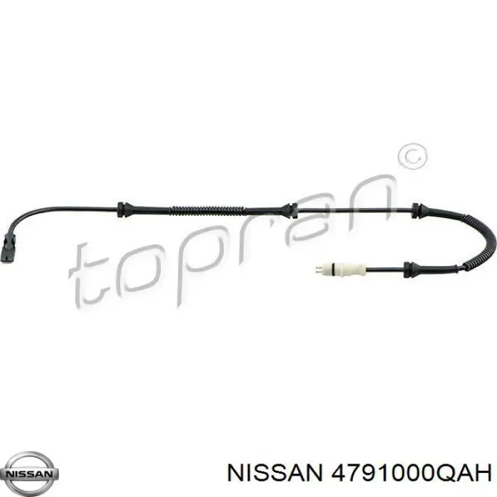 4791000QAH Nissan sensor abs delantero