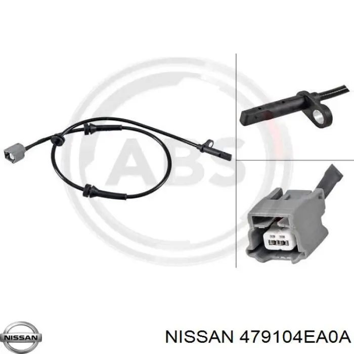 479104EA0A Nissan sensor abs delantero