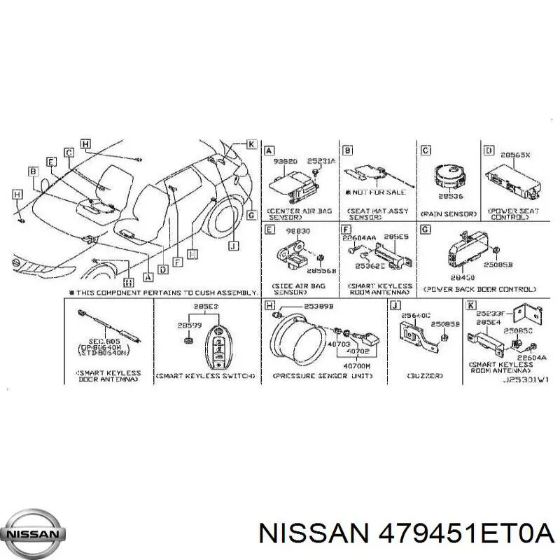 Sensor angulo de giro para Nissan JUKE JPN F15