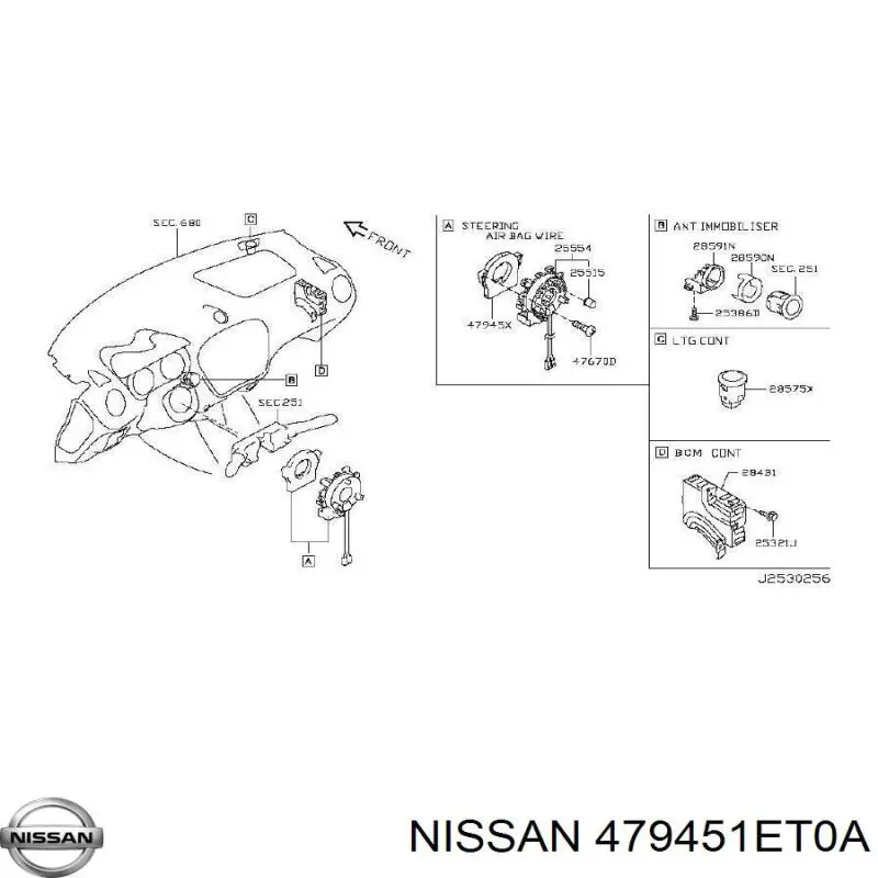 Sensor de ángulo de giro del volante Nissan JUKE JPN hatchback (F15) (2010 - 2019) precio, desde 66,79 EUR
