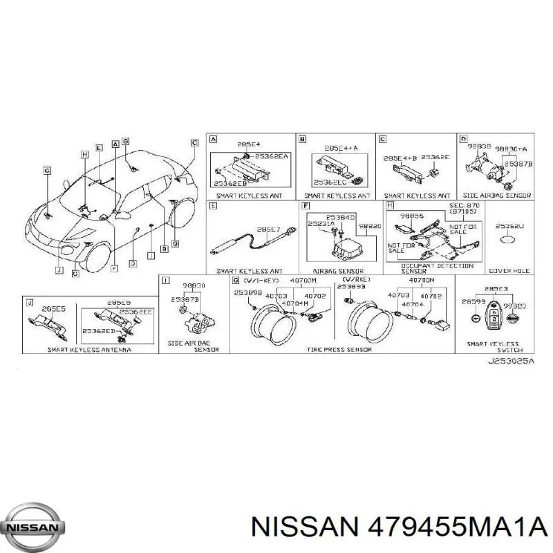 Sensor de ángulo de giro del volante Nissan/Infiniti 479455MA1A precio, desde 62,47 EUR