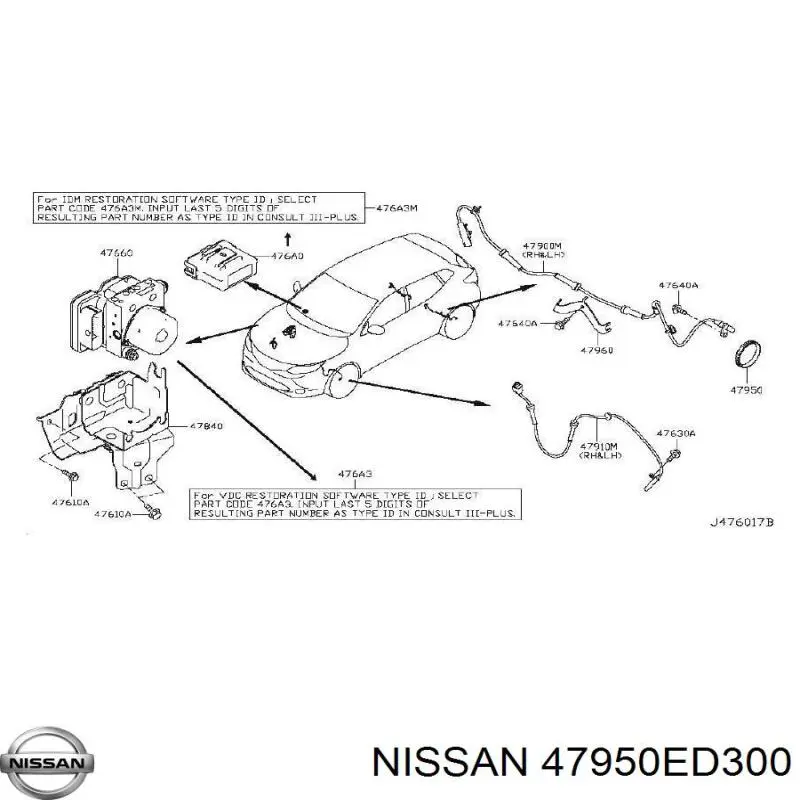  Nissan/Infiniti 47950ED300 precio, desde 428,87 EUR