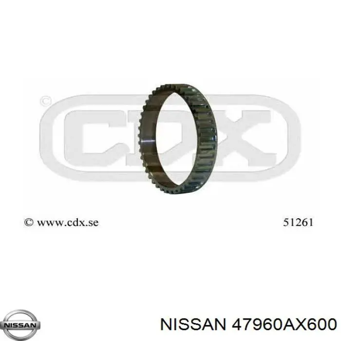 47960AX600 Nissan anillo sensor, abs