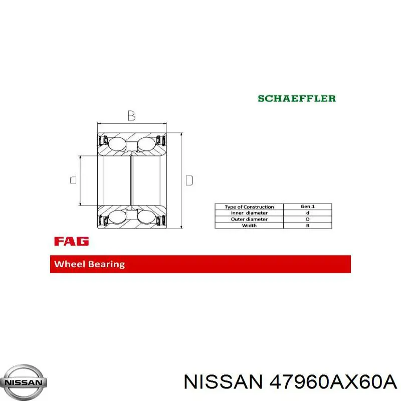 47960AX60A Nissan anillo sensor, abs