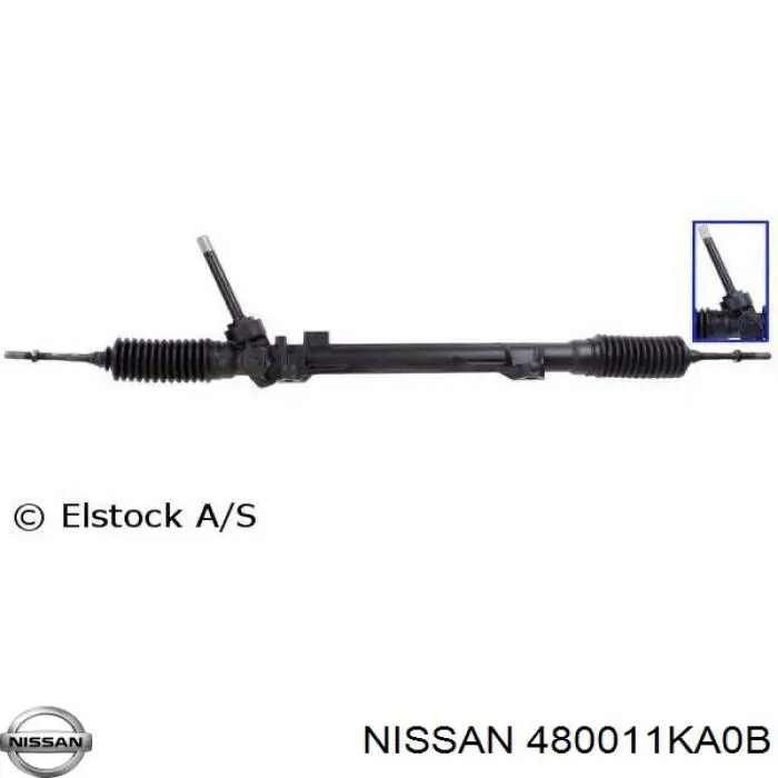 480011KA0B Nissan/Infiniti Cremallera caja de direccion