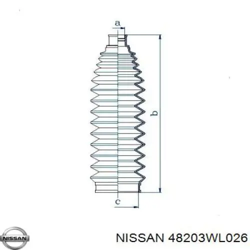 48203WL026 Nissan fuelle, dirección