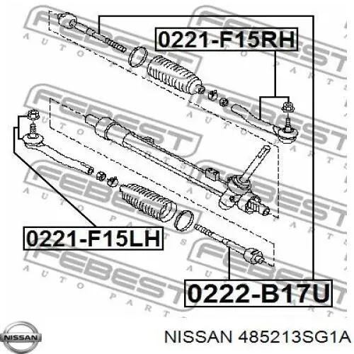 485213SG1A Nissan barra de acoplamiento