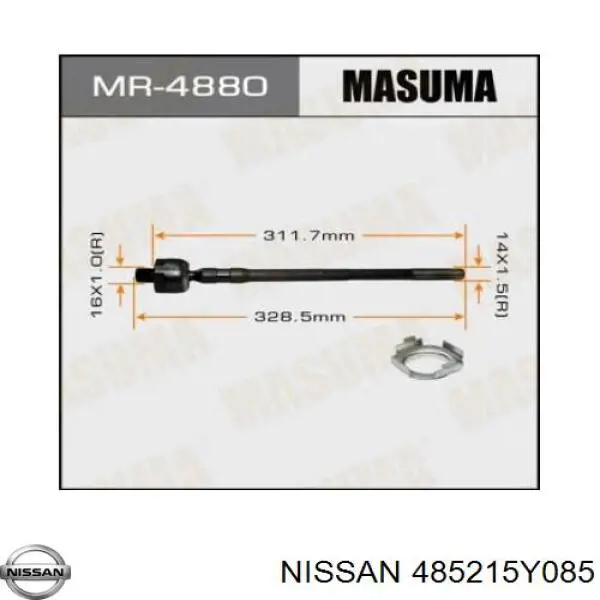 59593 Mapco Barra de direccion coche