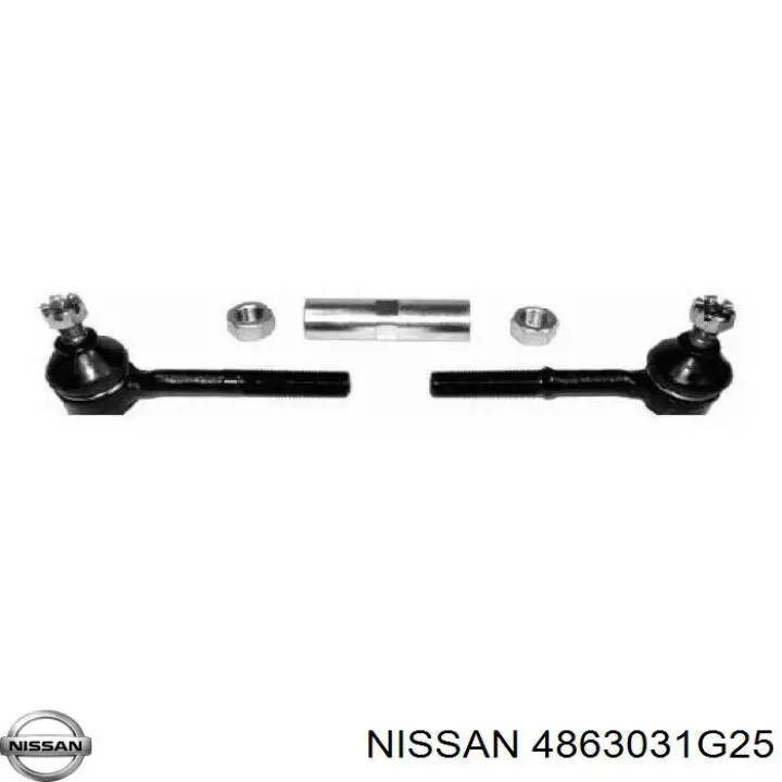 4863031G25 Nissan barra de acoplamiento completa