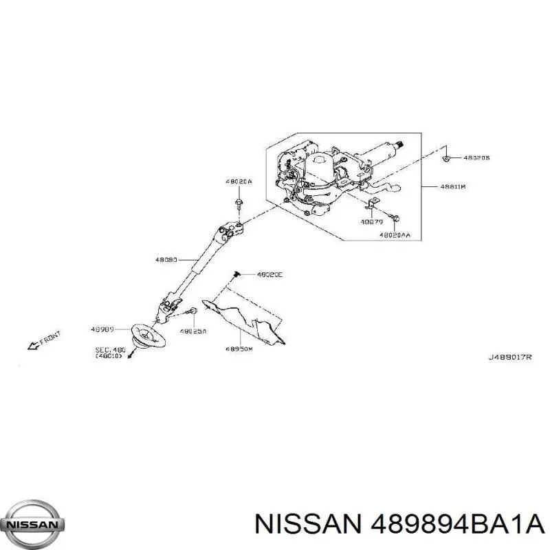 Guardapolvo de la junta cardán de dirección Nissan/Infiniti 489894BA1A precio, desde 48,72 EUR