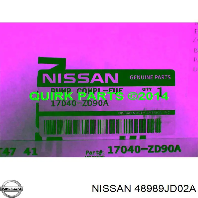 48989JD02A Nissan bota de direccion izquierda (cremallera)