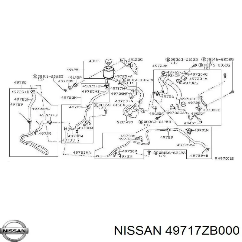 49717ZB000 Nissan