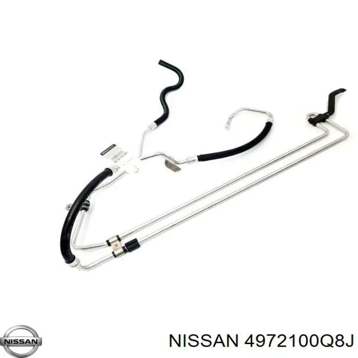 Manguera de baja presión de dirección asistida, de la cremallera al depósito 4972100Q8J Nissan/Infiniti