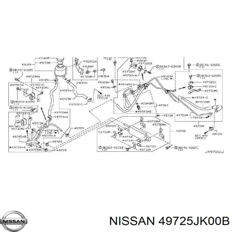 49725JK00B Nissan