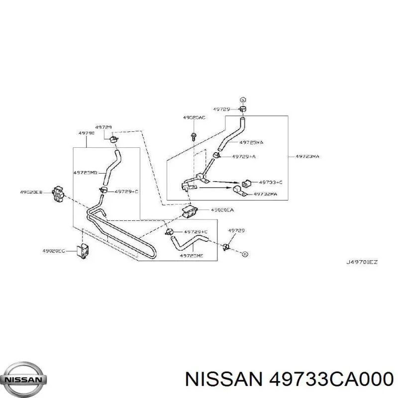  Nissan/Infiniti 49733CA000 precio, desde 20,14 EUR
