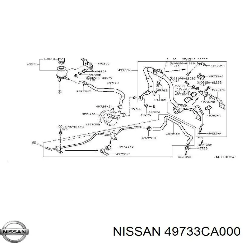 Comprar 49733CA000 Nissan/Infiniti 