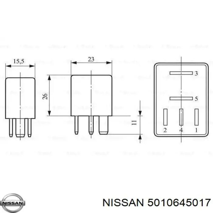 5010645017 Nissan relé, piloto intermitente