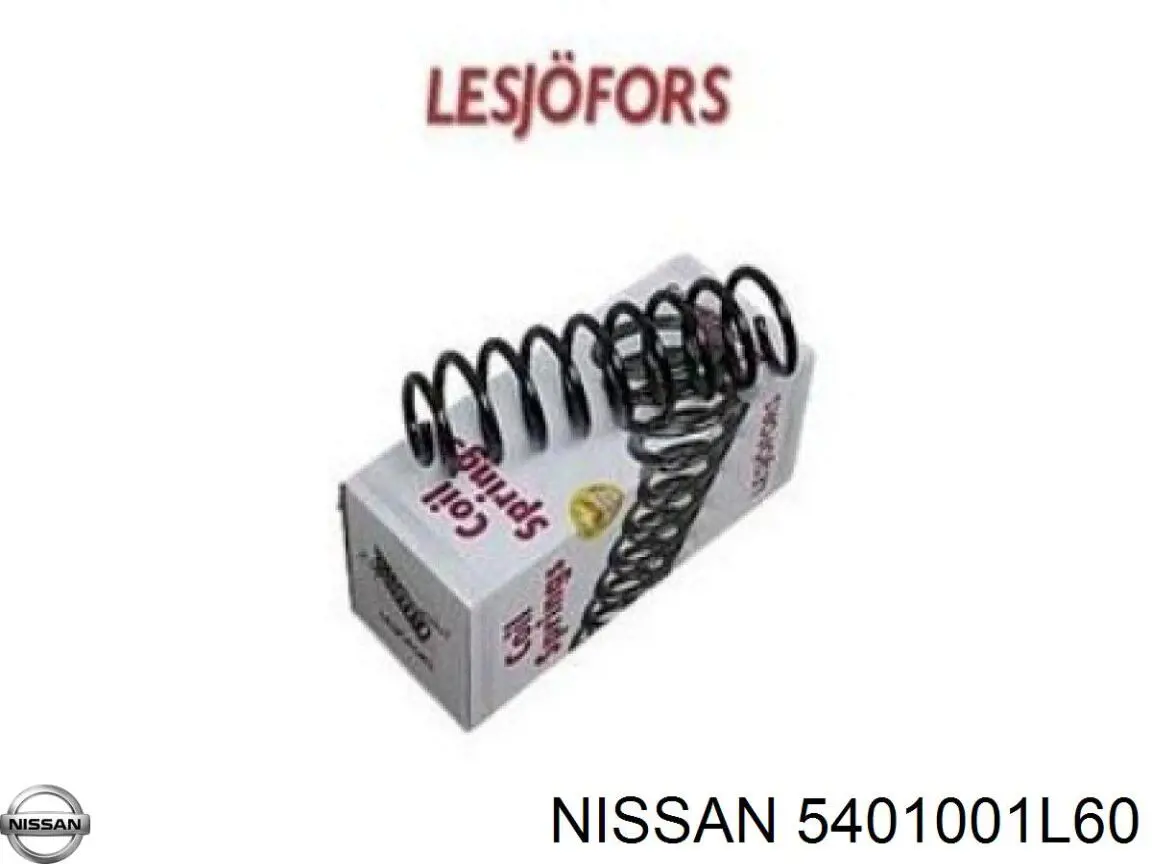 5401001L60 Nissan muelle de suspensión eje delantero